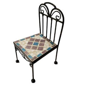 Miniture Mosiac Metal Chair